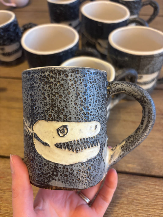 Seafoam Pliosaur Mug Snow