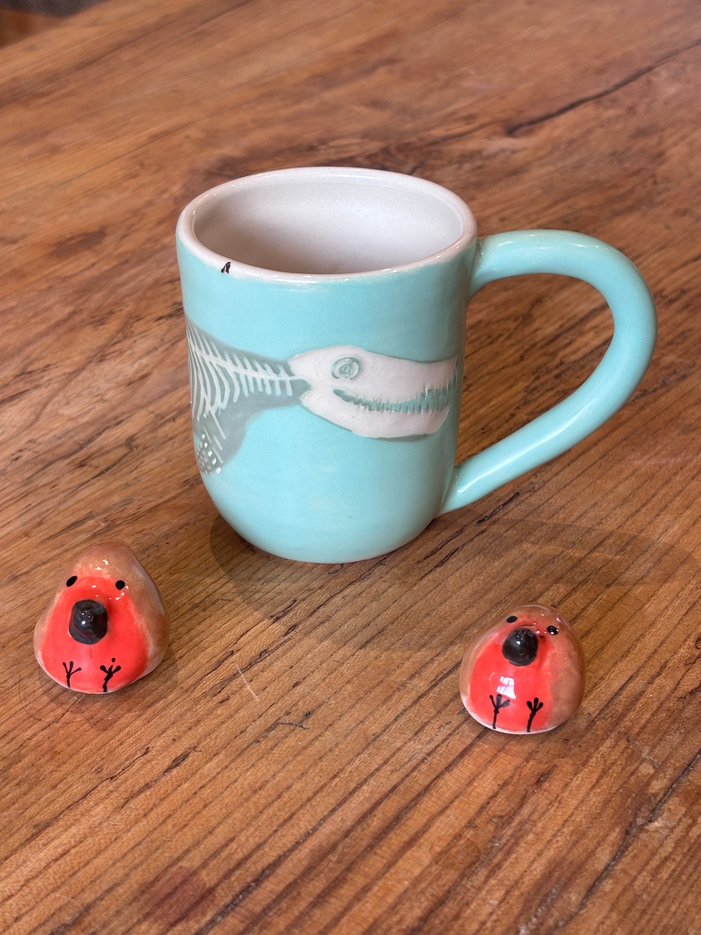 Turquoise Pliosaur mug
