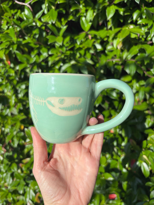 Aqua Pliosaur Mug